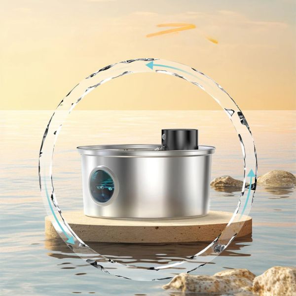 Fontaine a eau pour chat eau filtrée eau pire cristalline