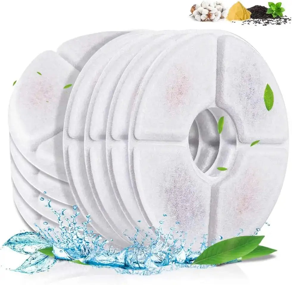 FILTRES Fontaine à eau pour chat offrant hydratation optimale et filtration charbon cotton naturel pour félins