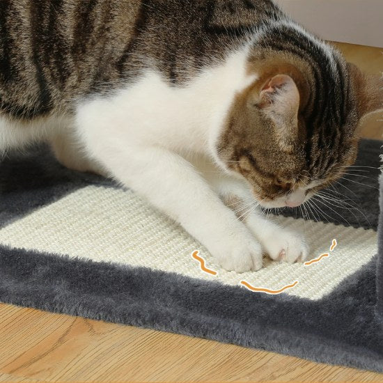 Arbre à chat xxl avec griffoirs et tapis pour griffer et jouer