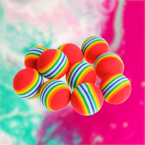 Jouet pour chat dix balles colorées texture douce