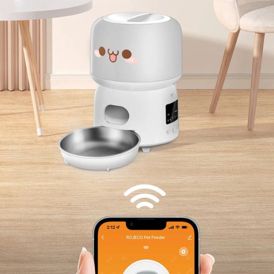 distributeur croquette chat avec application mobile pour programmer les repas à distance