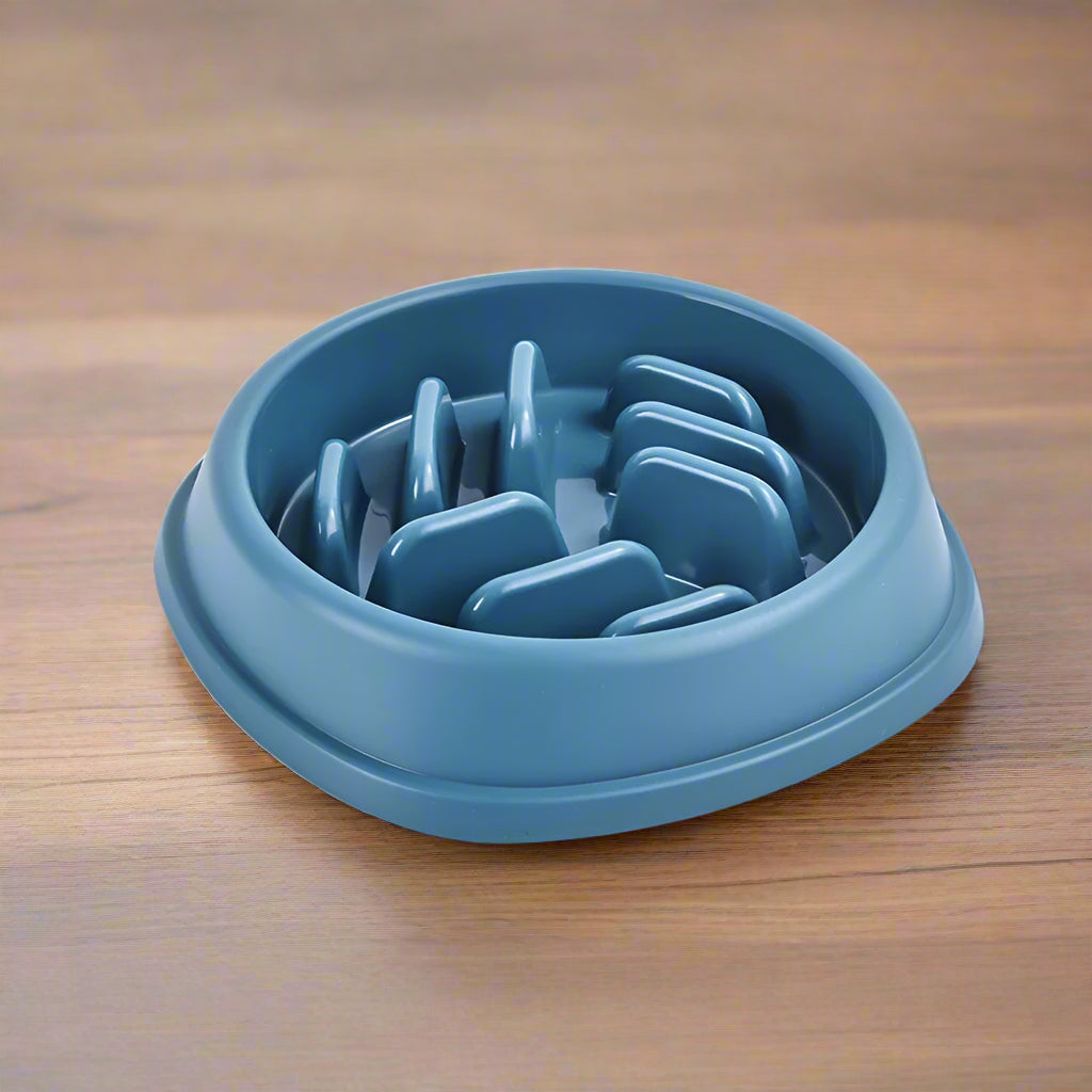 Gamelle anti glouton CatBowl bleu picots antidérapante non toxique