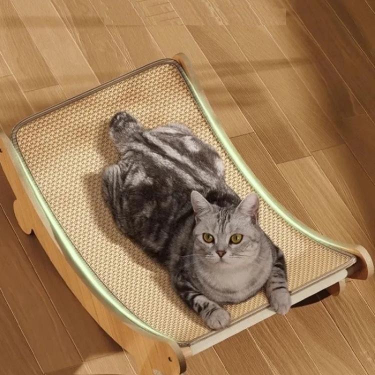 Griffoir pour Chat sisal durable avec cadre en bois protéger vos meubles