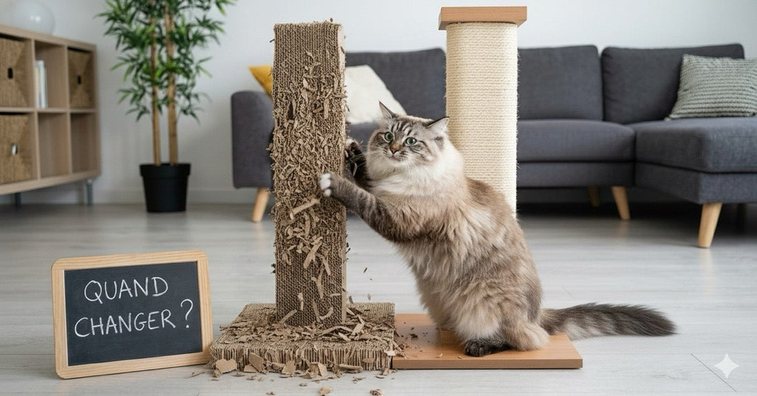 À quelle fréquence faut-il changer un griffoir pour chat ?