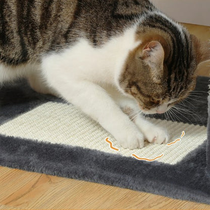 Arbre à chat xxl avec griffoirs et tapis pour griffer et jouer
