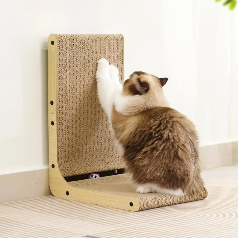 Griffoir chat - Grattoir carton avec Balle - HappyKat