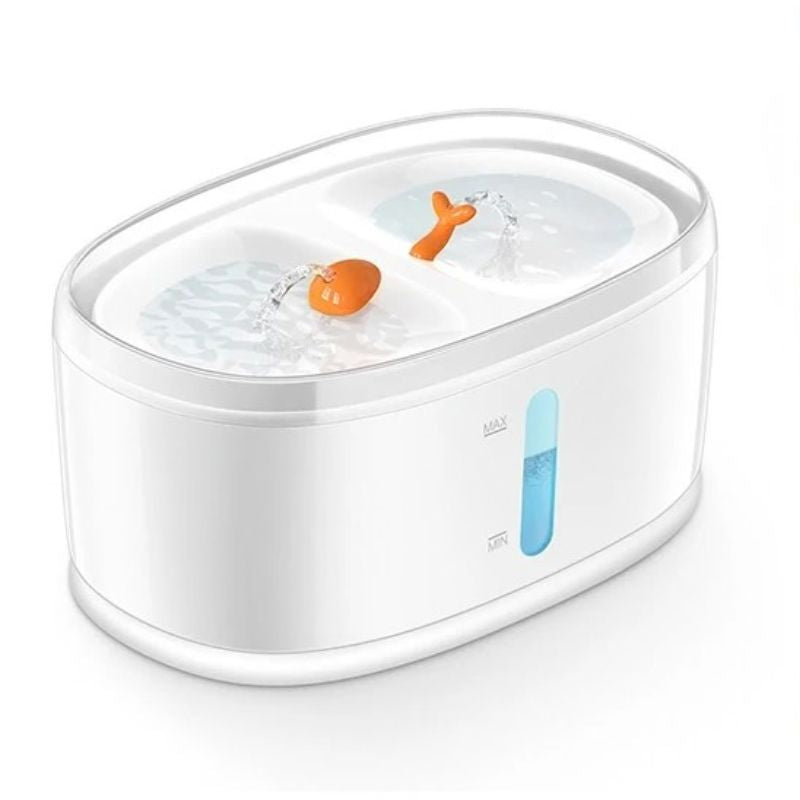 fontaine a eau chat avec filtre avec grand réservoir 2,5 litres ultra silencieuse 