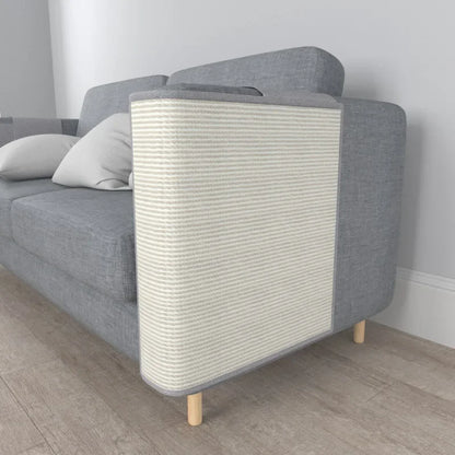 Protection canapé chat couleur gris sisal robuste naturel accoudoir gauche