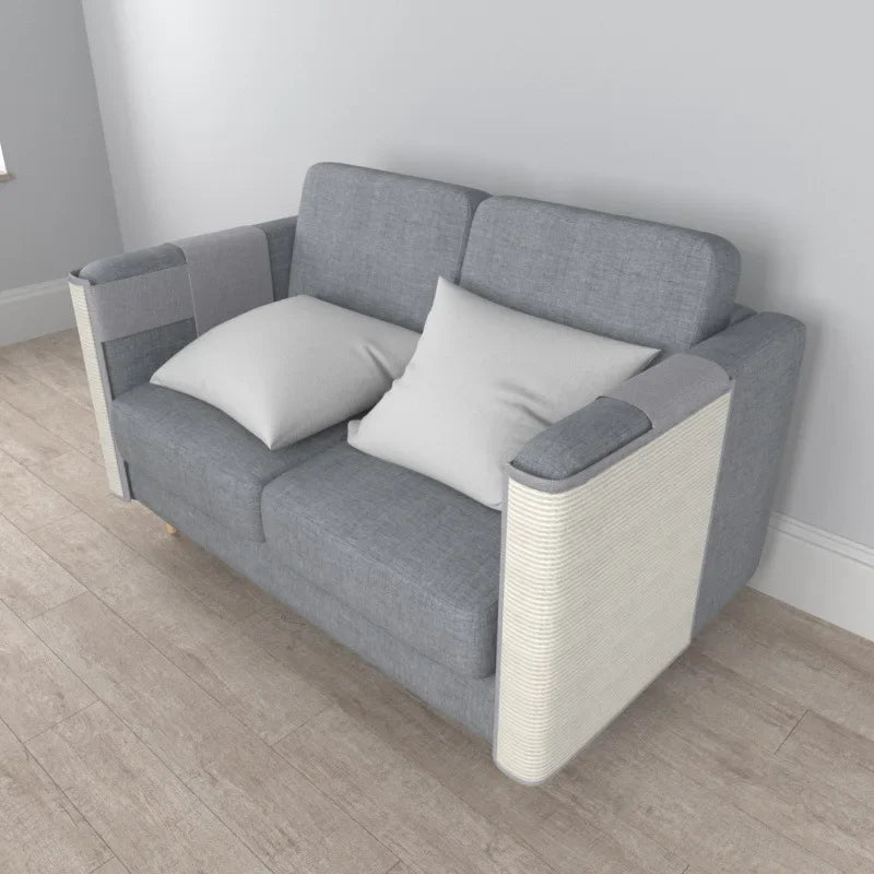 Protection canapé chat couleur gris sisal robuste naturel accoudoir droit anti griffes