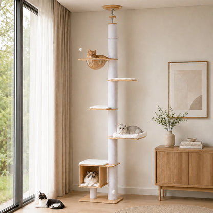 Arbre à chat plafond scandinave - Majestik