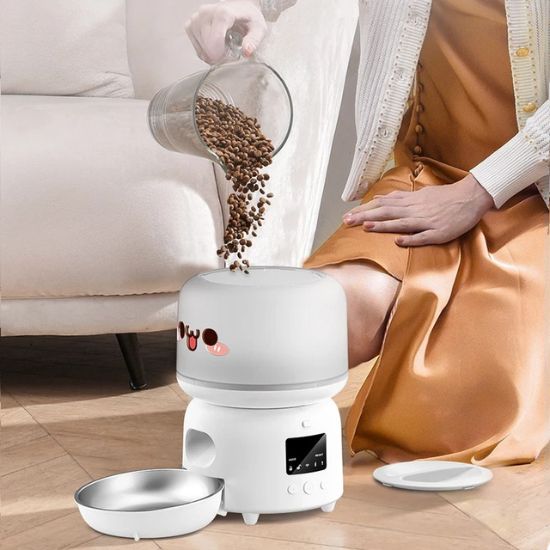 distributeur croquette chat avec réservoir hermétique et alimentation automatique