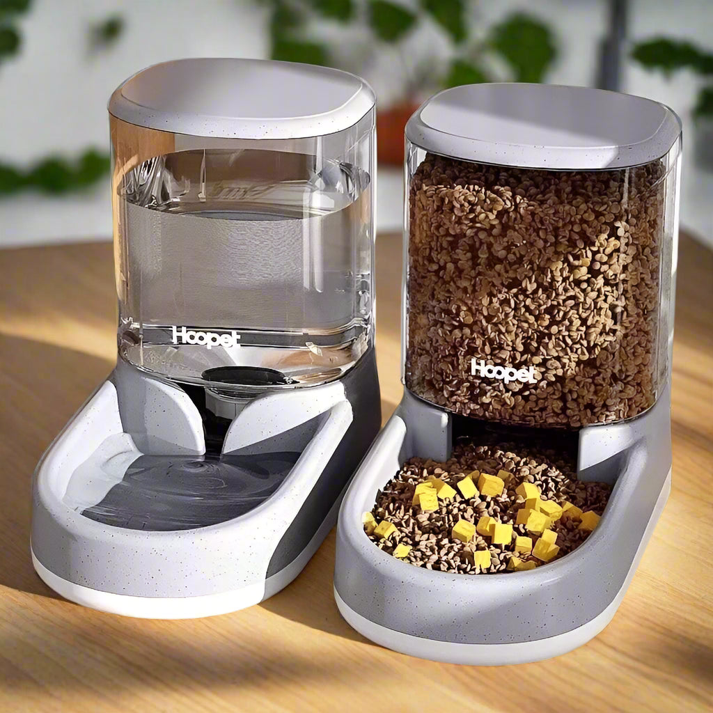 Distributeur de Croquettes Chat 3.8L réservoir transparent