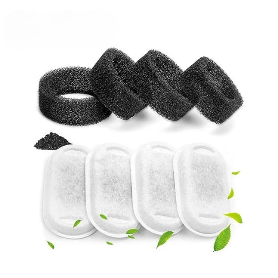 Filtre fontaine à eau chat charbon naturel lot 4 pièces