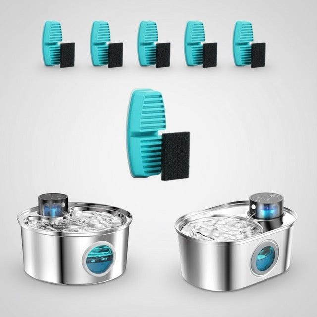 filtre charbon résine et cotton pour fontaine a eau pour chat pour purification de l'eau 