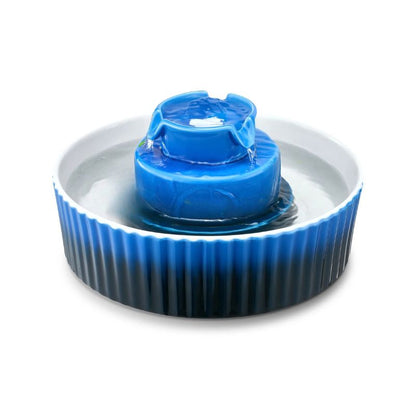 fontaine a eau céramique chat couleur bleu marine corps 100% ceramique cuit a haute température parfait pour multi chats