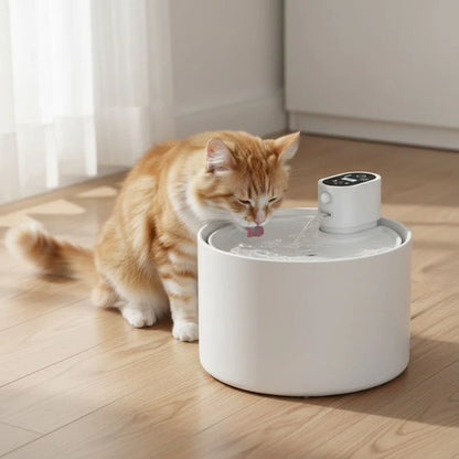 fontaine a eau pour chat ceramique avec chat qui boit hydratation optimale