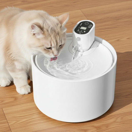 fontaine a eau pour chat céramique sans fil avec détecteur 
