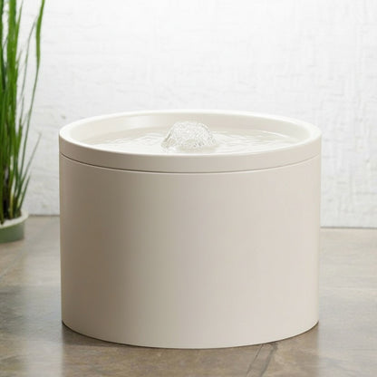 Fontaine  eau pour chat en céramique blanche avec écoulement doux et pur