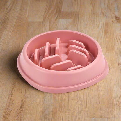 Gamelle anti glouton chat rose picots bient etre digestion