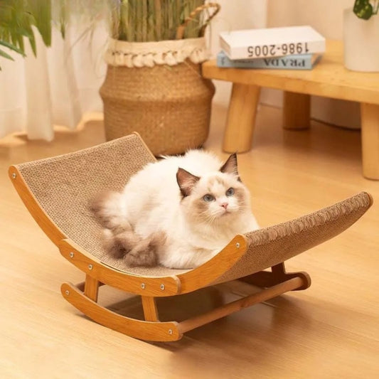 griffoir chat en carton avec lit pour se relaxer