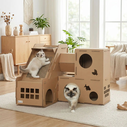 Griffoir chat carton - Château