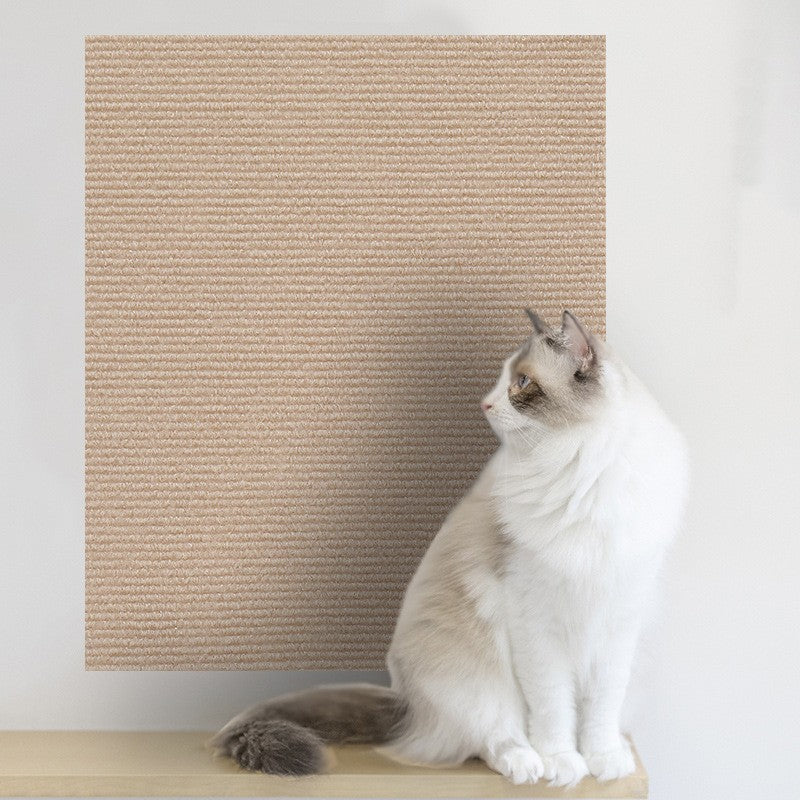 Tapis à Gratter En Sisal KARAT – 100x100 Cm, Couleur Liège, Pour Protéger Meubles Et Murs – À Poser, Suspendre Ou Couvrir