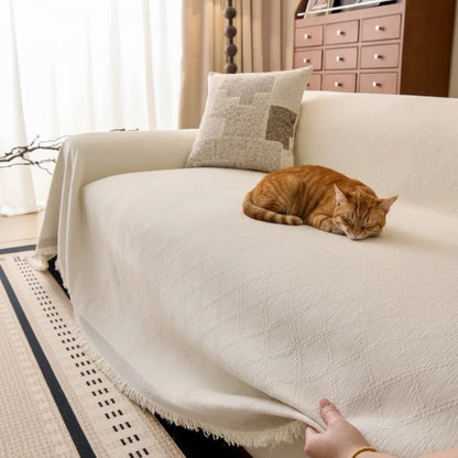 Housse de canapé chenille anti-griffe - Nid Félin
