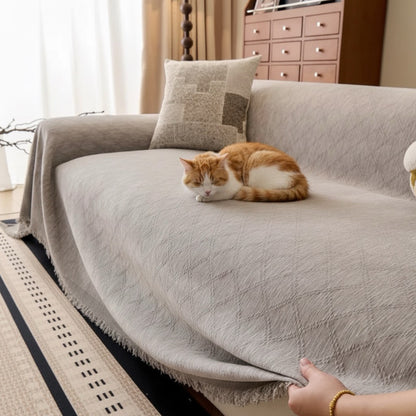 Housse de canapé chenille anti-griffe - Nid Félin