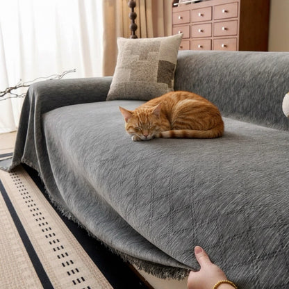 Housse de canapé chenille anti-griffe - Nid Félin