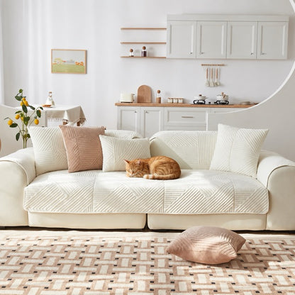 Protection canapé chat en velours cristal - Plaid Anti-griffe